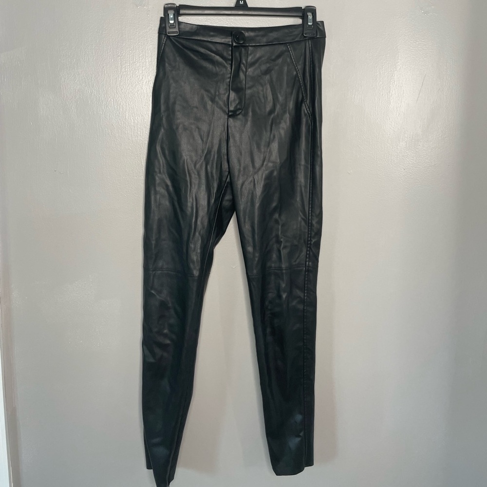 ZARA Faux Leather Pants XS